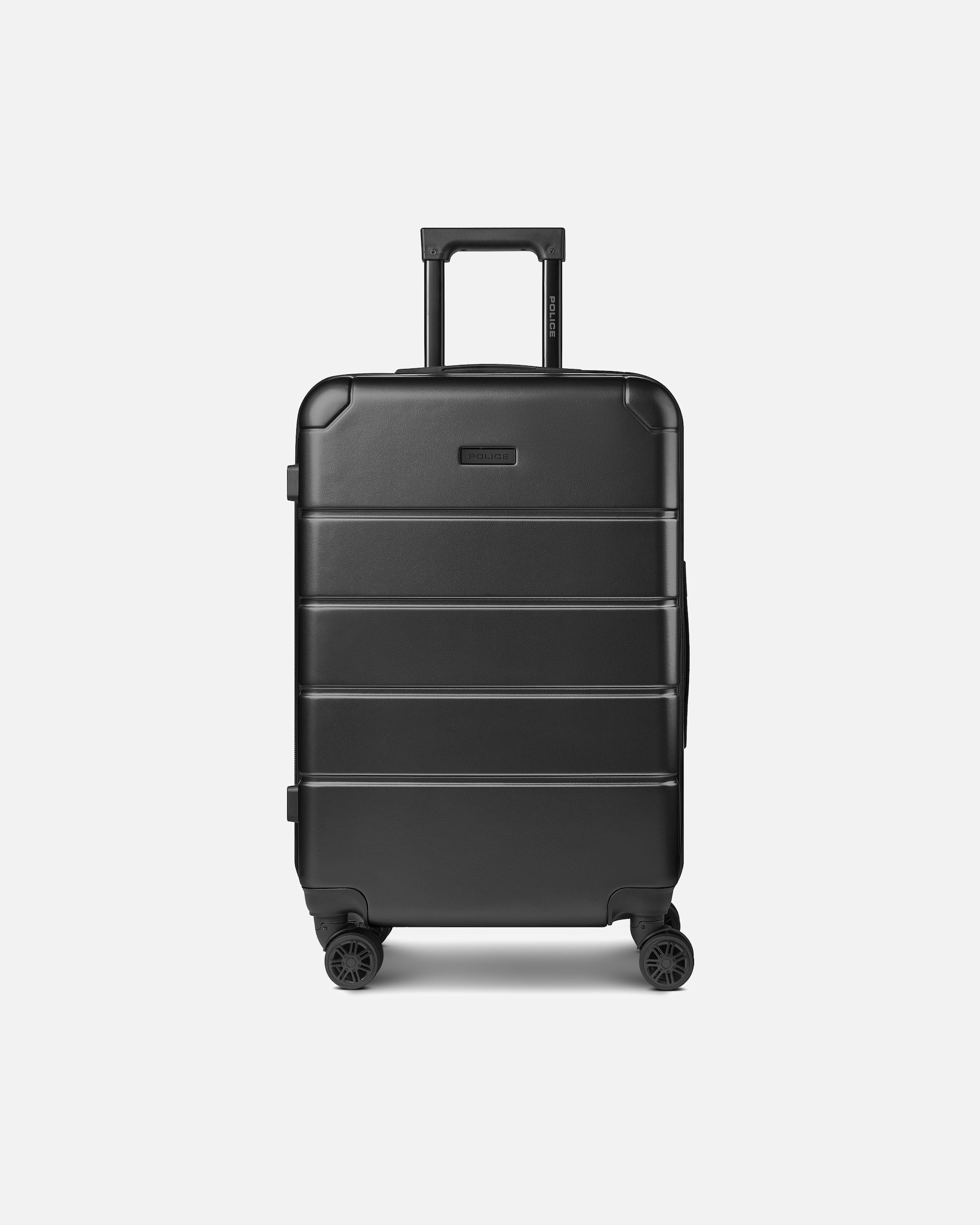 Trolley für Männlich Police Dublin 4 Rollen Trolley M 64 cm mit Dehnfalte black