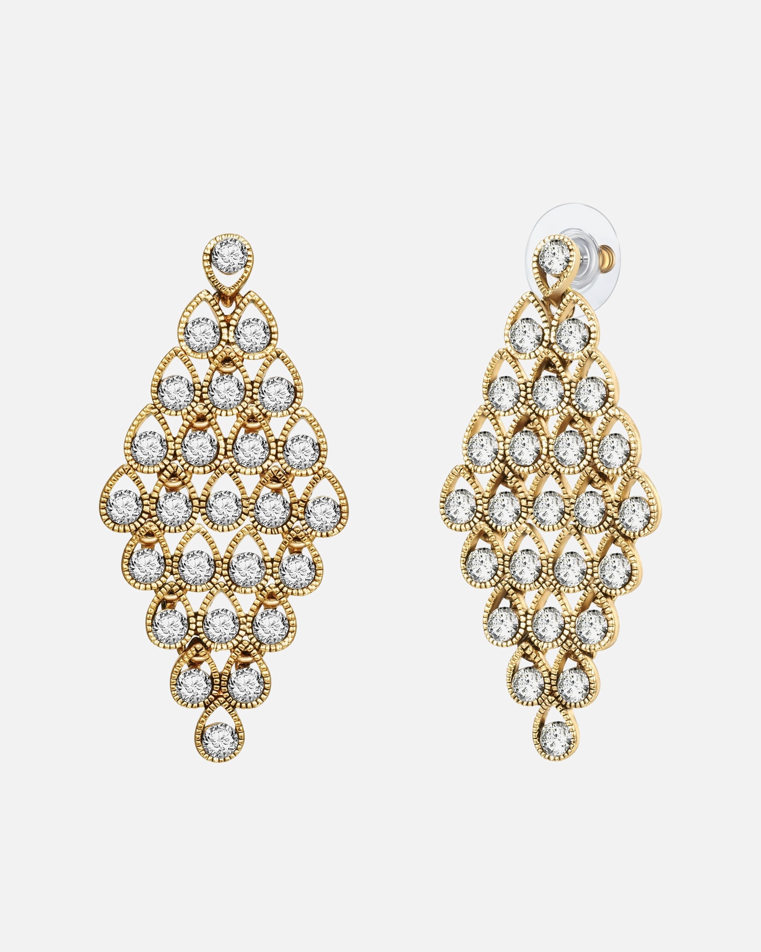 Boucle d'oreilles for FemmeLulu & JaneBoucles d´oreilles Alliage de fer Verre en Or jaune48,7 mm