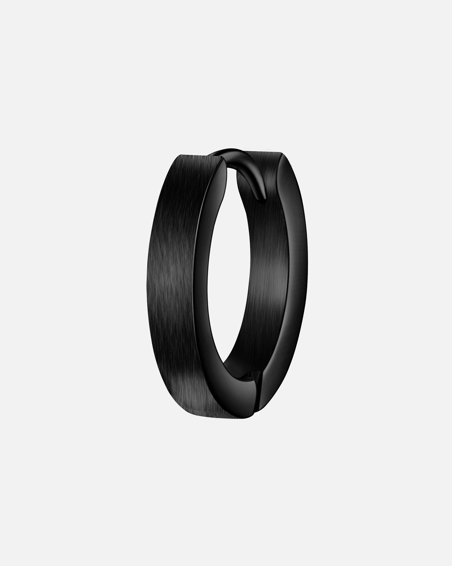 Créoles for HommeTrue RebelsBoucles d´oreilles en Acier inoxydable en Noir15,5 mm