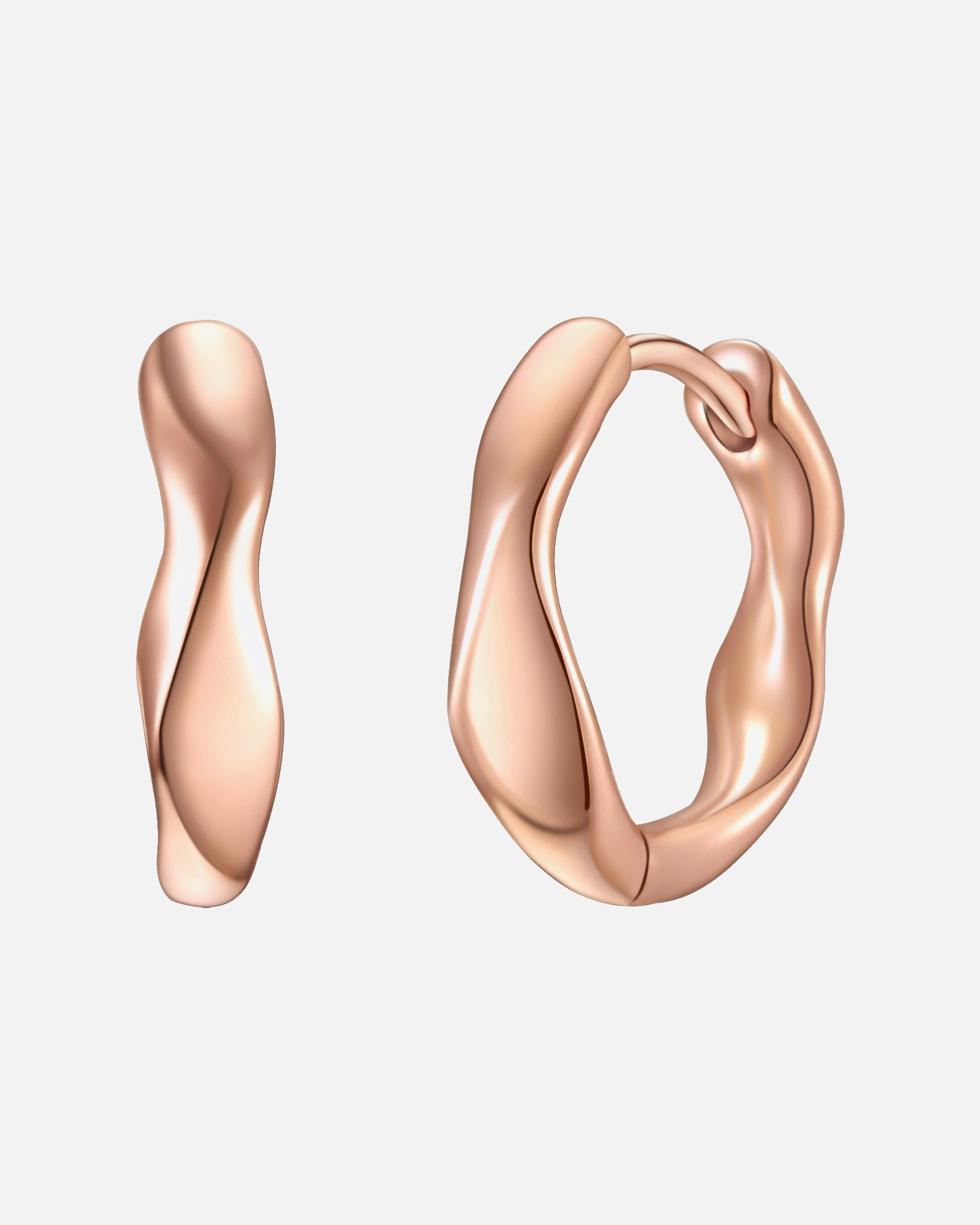 Créoles for FemmeGlanzstücke MünchenCréoles en argent Argent sterling en Or rose13,9 mm