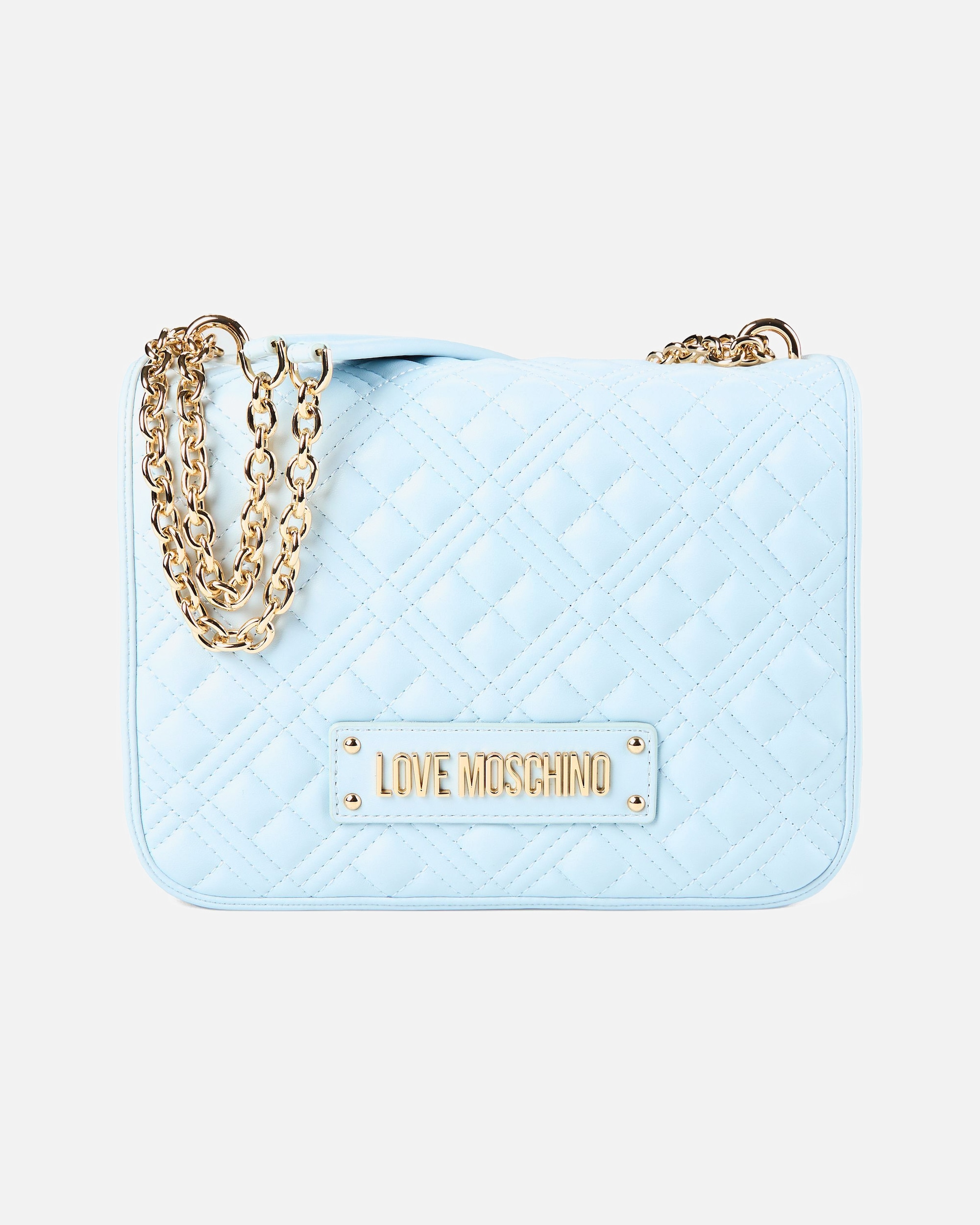Sac Bandoulière for FemmeLove MoschinoQuilted Sac à main porté épaulesky blue