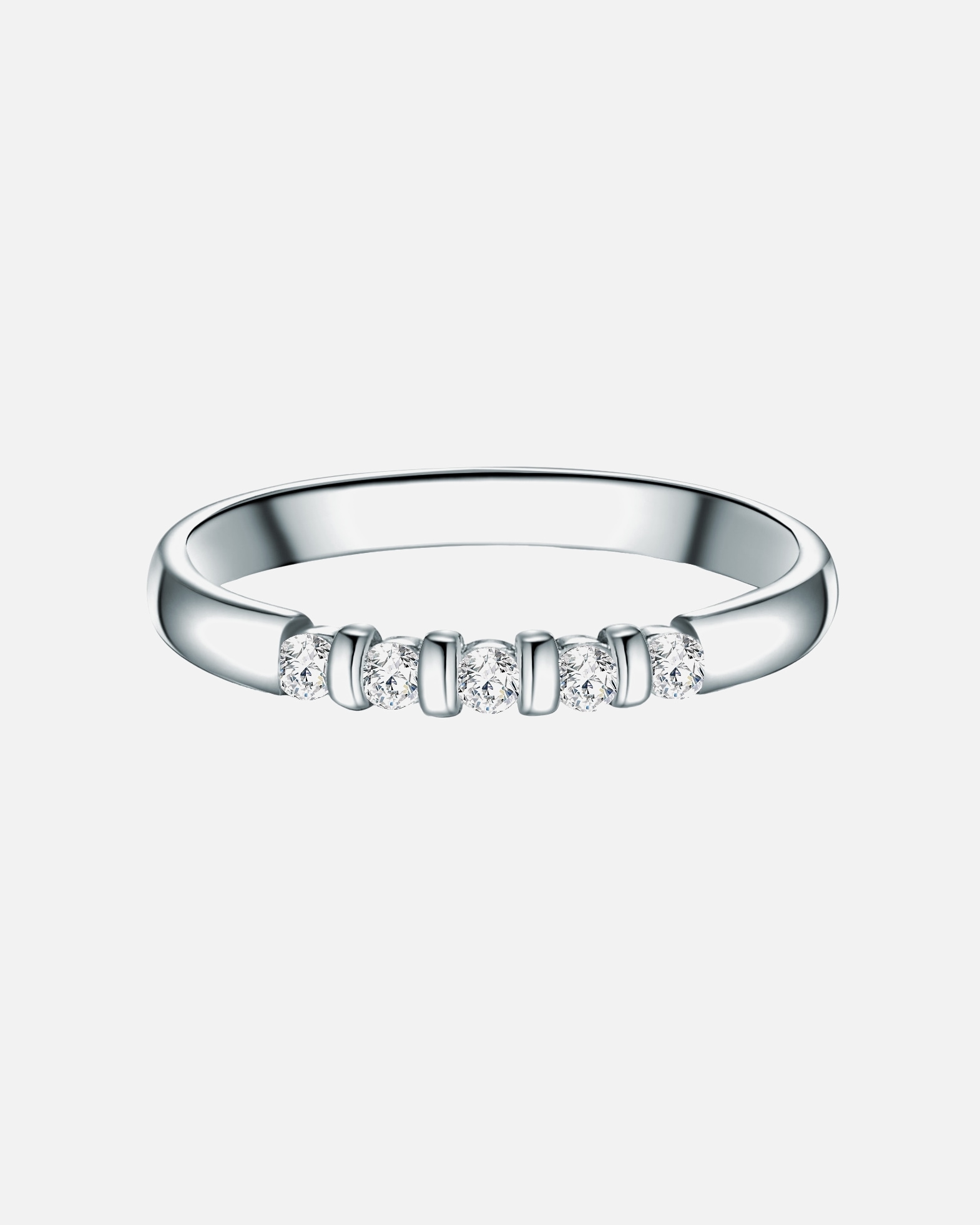 Bague for FemmeTrilaniBague en argent Argent sterling Oxyde de zirconium (CZ) en Argent58