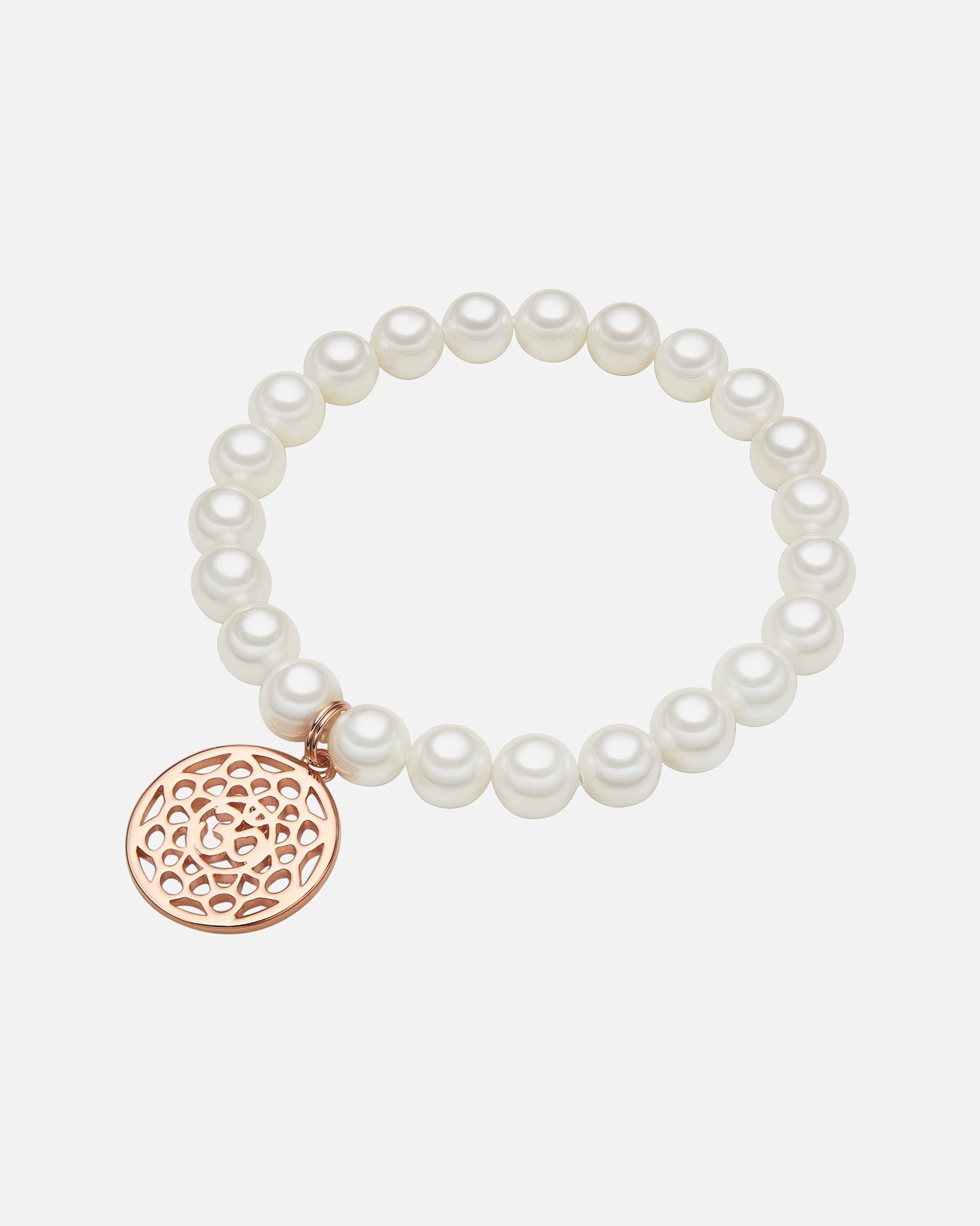 Bracelet for FemmeBracelet en perles Karma Perles organiques Perles organiques en Blanc18,0 cm