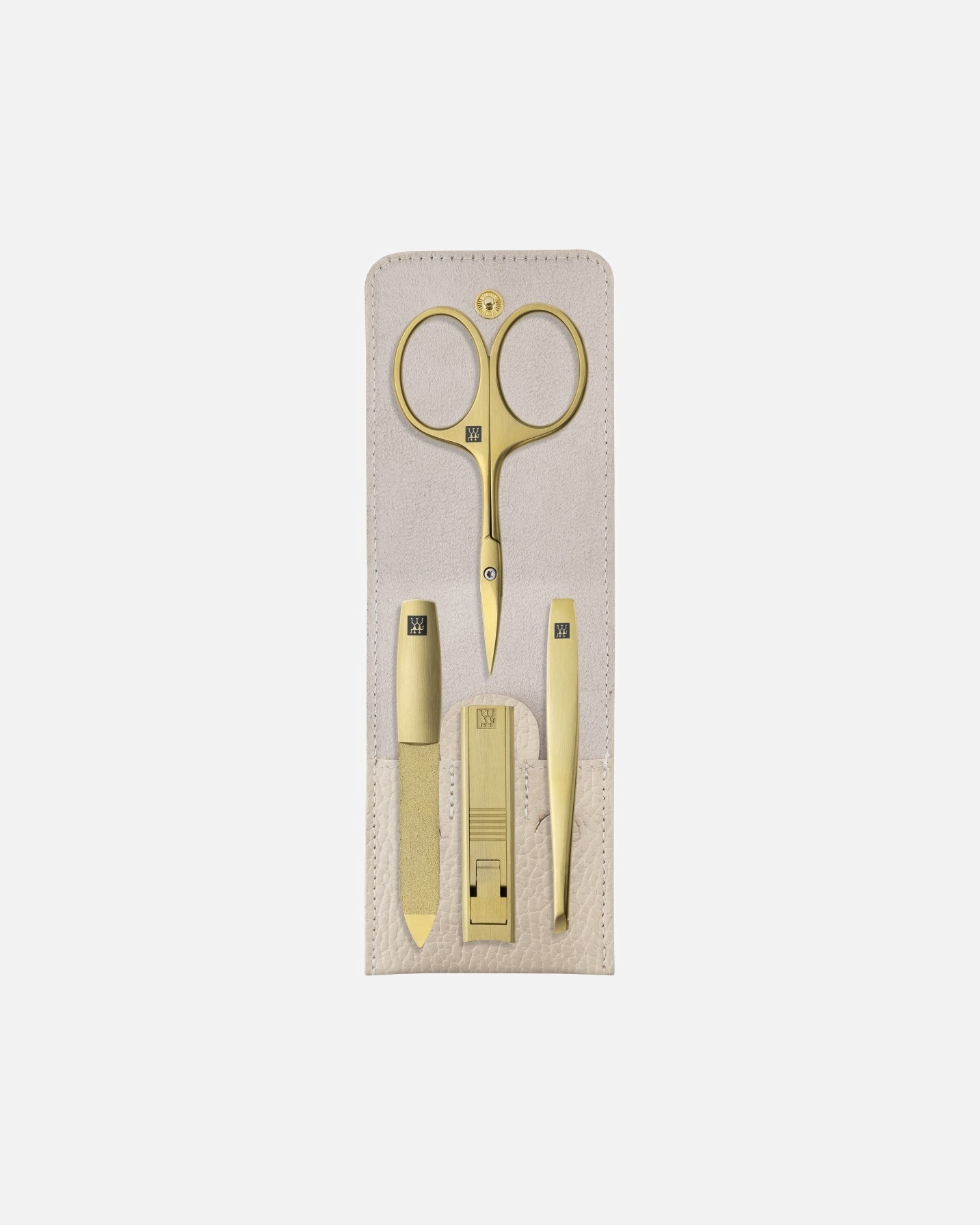 Nagelpflegeset für Weiblich ZWILLING Beauty Premium Manicure Set 4pcs. Leather, Beige 1 Stück