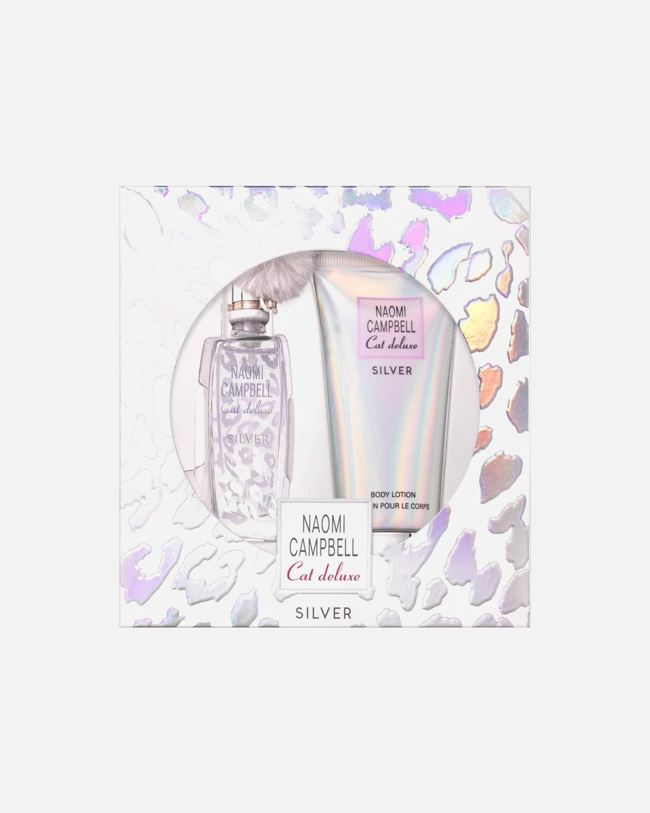 Duftset für Weiblich Naomi Campbell Cat deluxe Silver Geschenkset Eau de Toilette Spray 15 ml + Body Lotion 50 ml