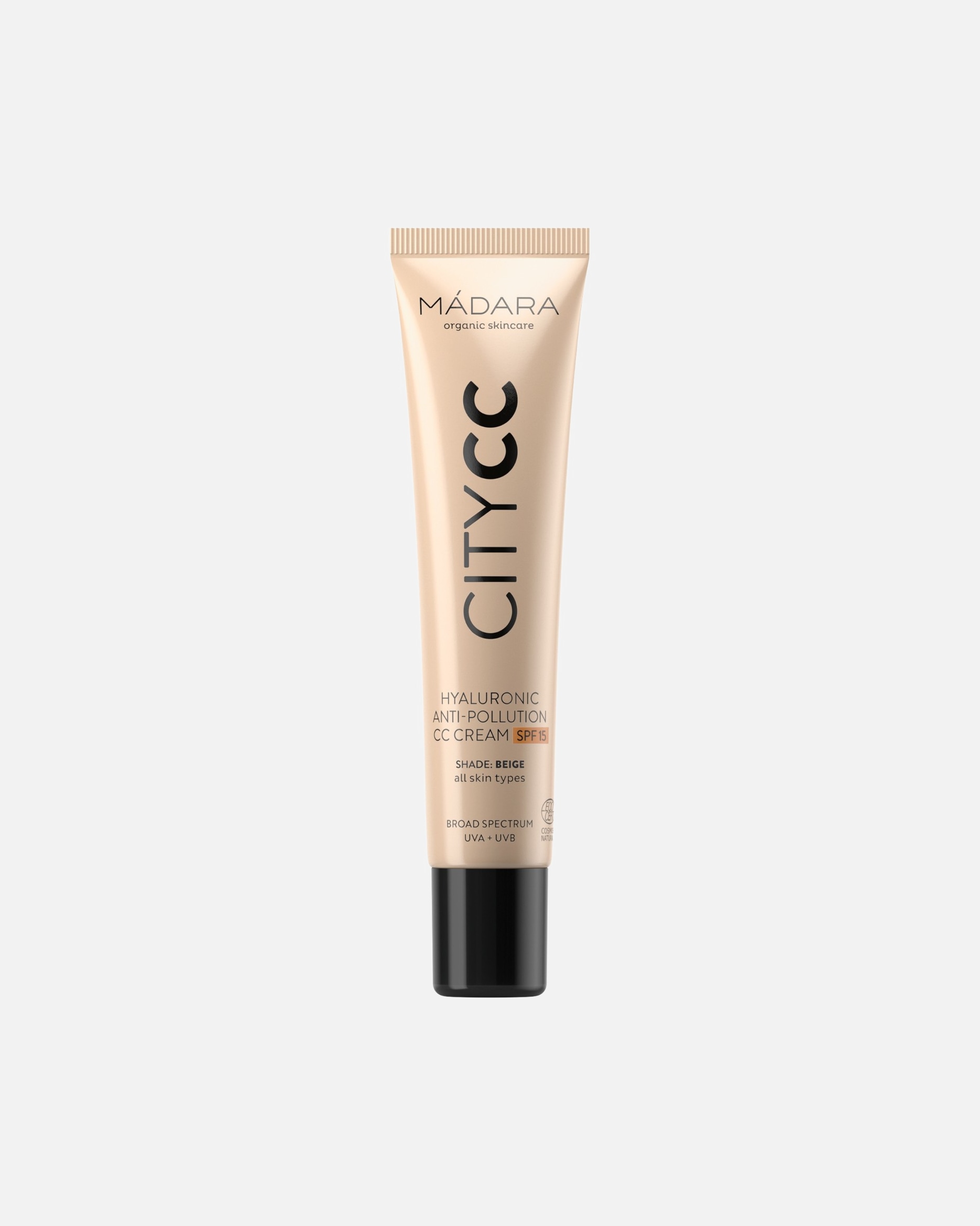 CC crème for UnisexeMadaraCity CCCITYCC Hyaluronic Anti-Pollution SPF15Beige