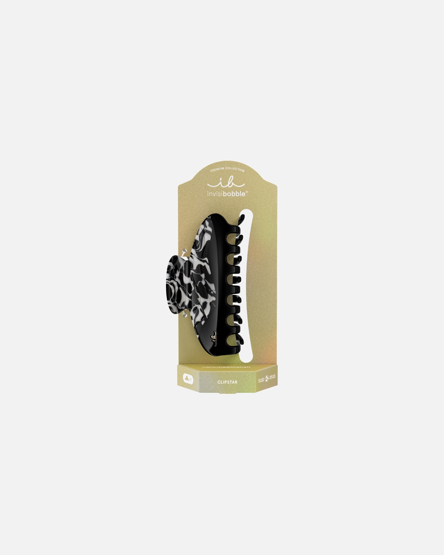 Haarklammer für Unisex Invisibobble Clipstar Premium Plus Noir Lacquer 1 Stück