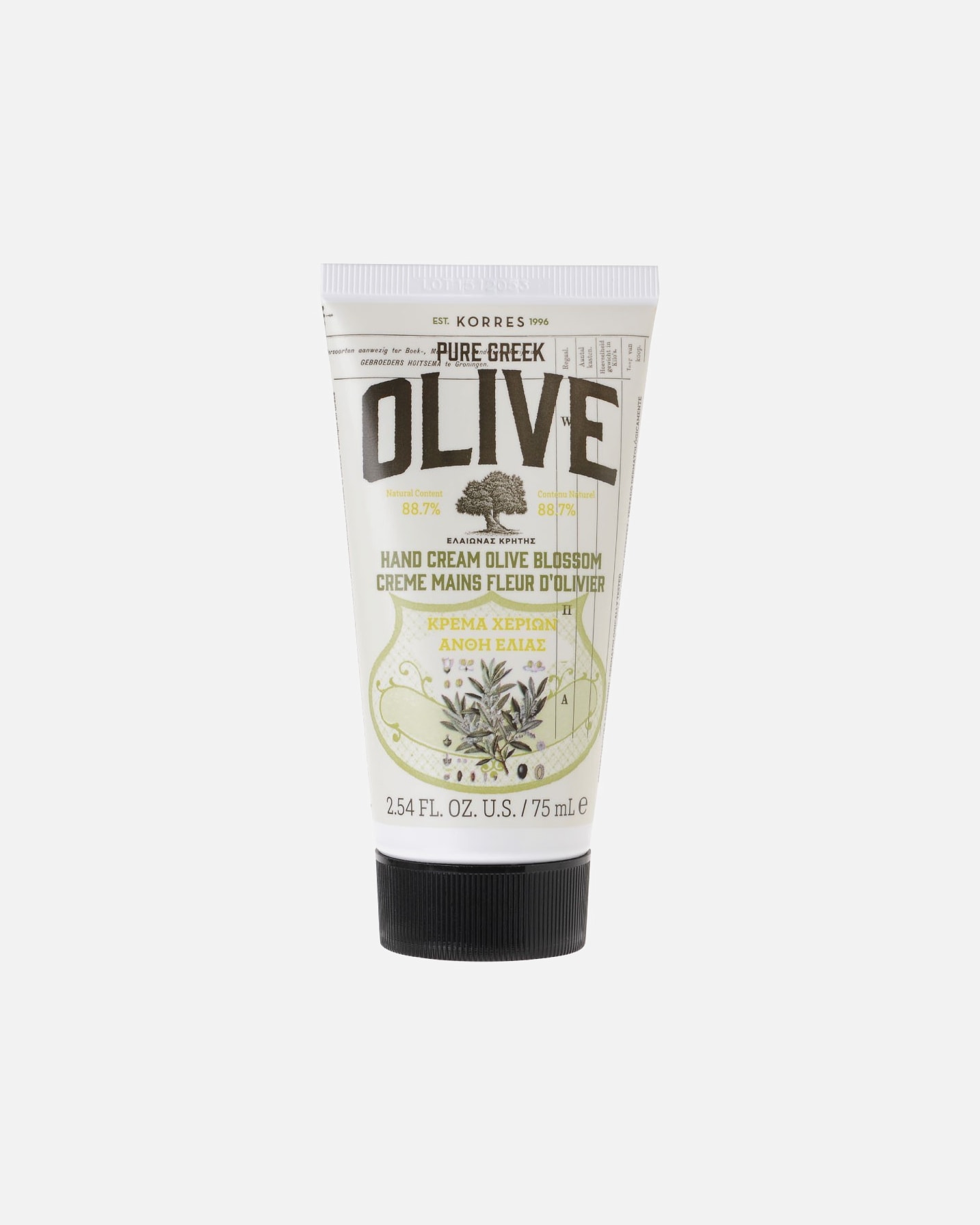 Handcreme für Unisex KORRES Olive & Olive Blossom 75 ml