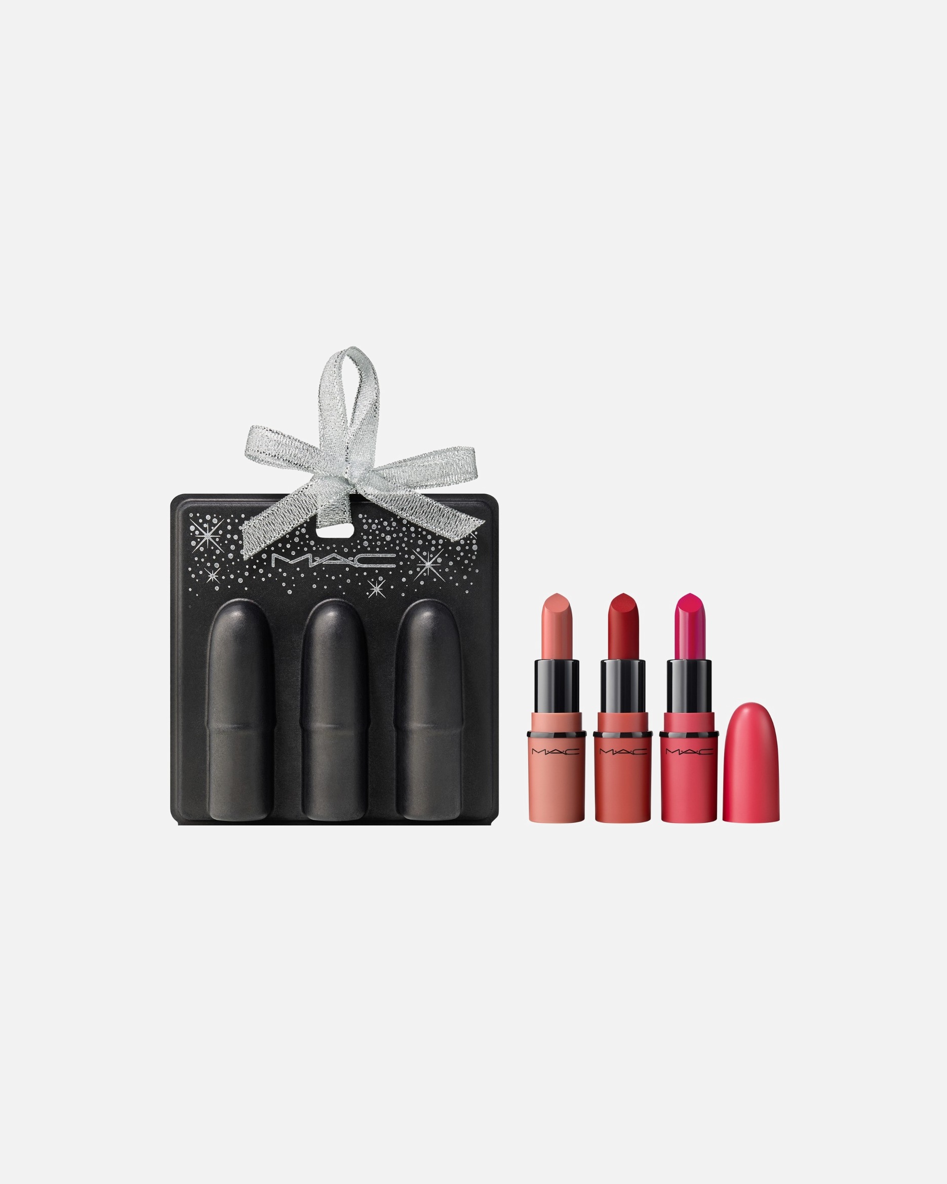 Lippen Make-up Set für Unisex MAC Holiday Satin Soirée Mini Lip Trio 1 Stück