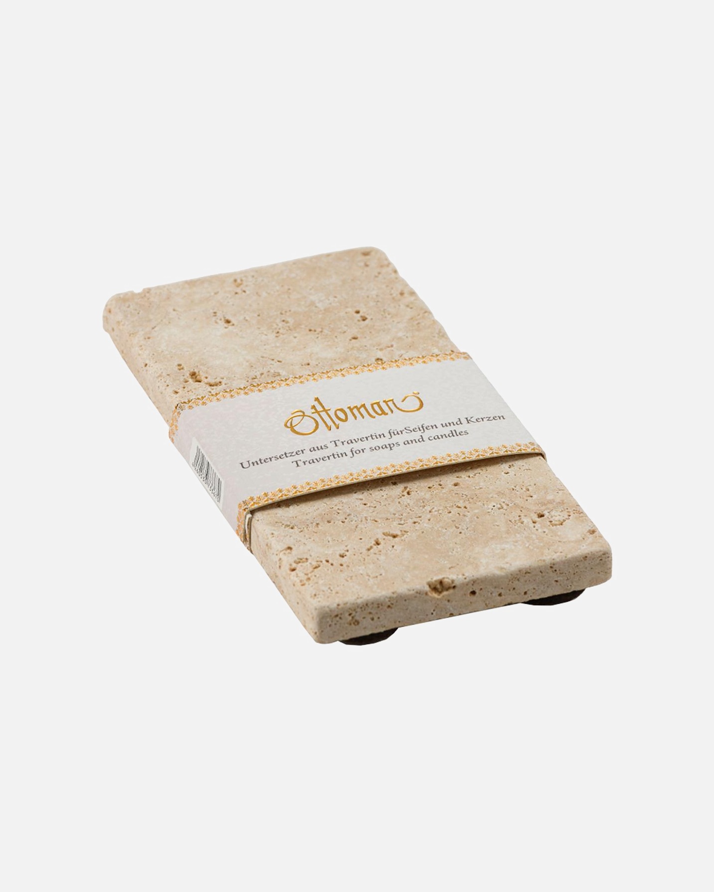 Porte-savon for UnisexeOttomanPierre naturelle travertin - oblongue1 Stk.