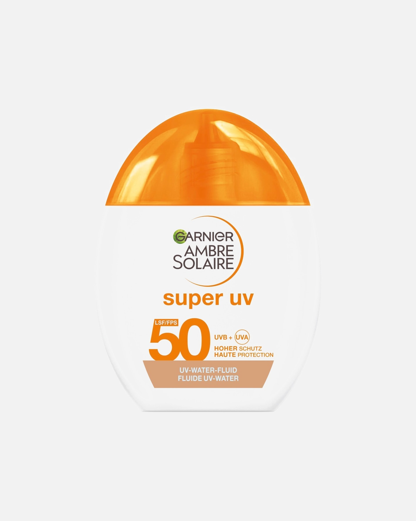 Crème solaire for UnisexeGarnierAmbre SolaireSuper UV UV-Water-Fluid Glow LSF 5040 ml