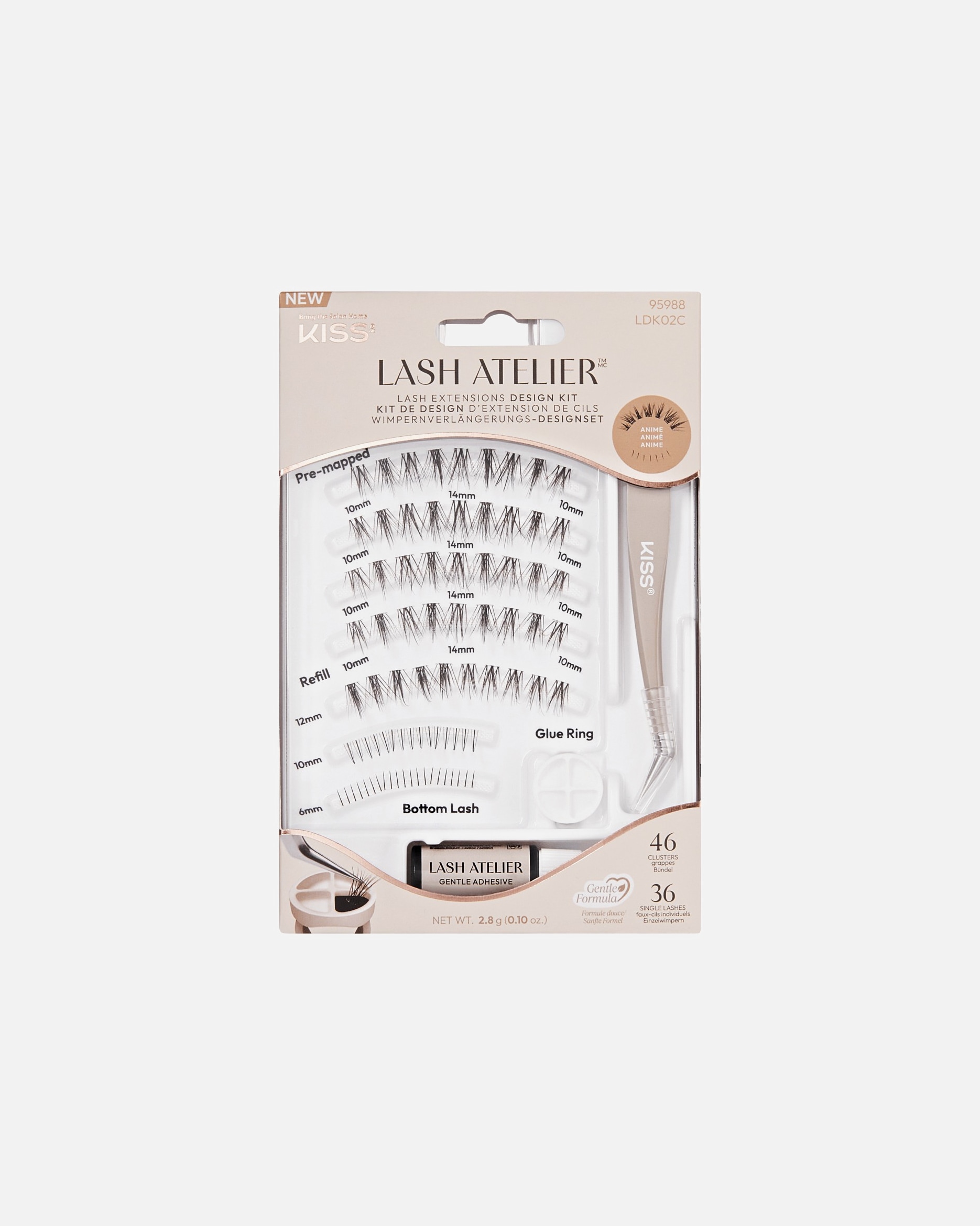 Faux-cils for UnisexeKISSLash Atelier - Design Kit – Natural1 unité