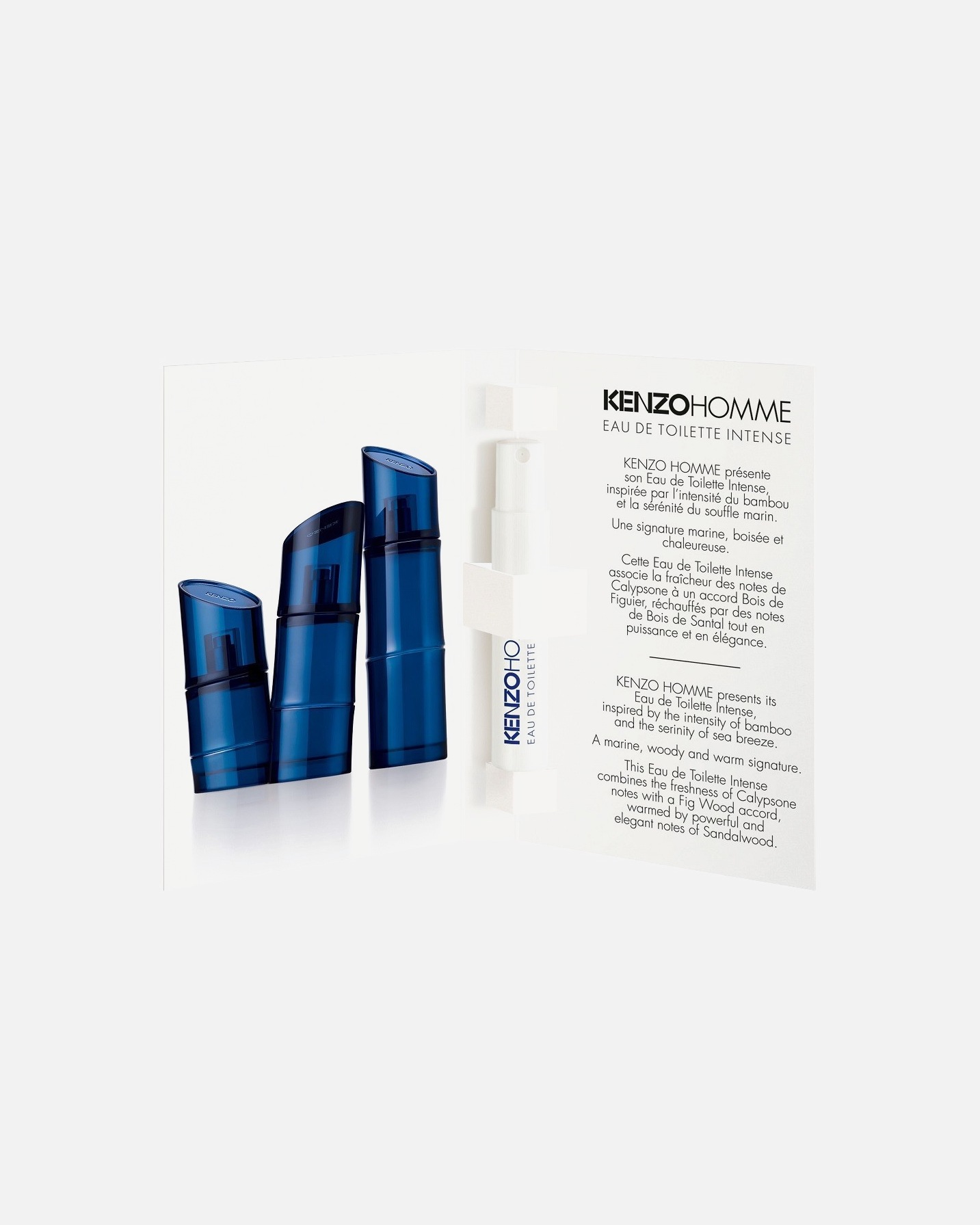 for UnisexeÉchantillon Parfum Homme 1mlKenzo 'Kenzo Homme' EdT Intense (1ml)