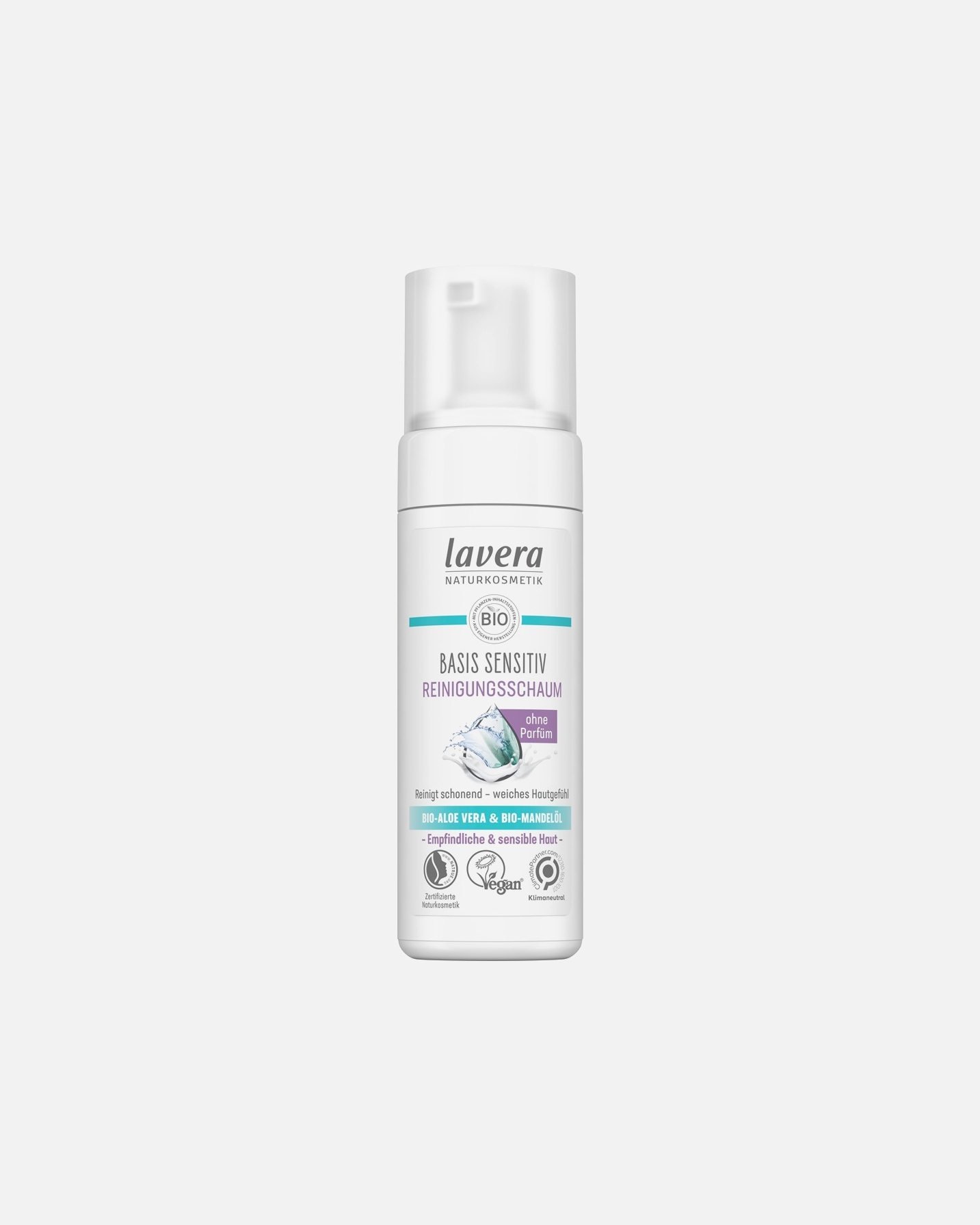 Gesichtscreme für Unisex lavera basis sensitiv Reinigungsschaum 150 ml