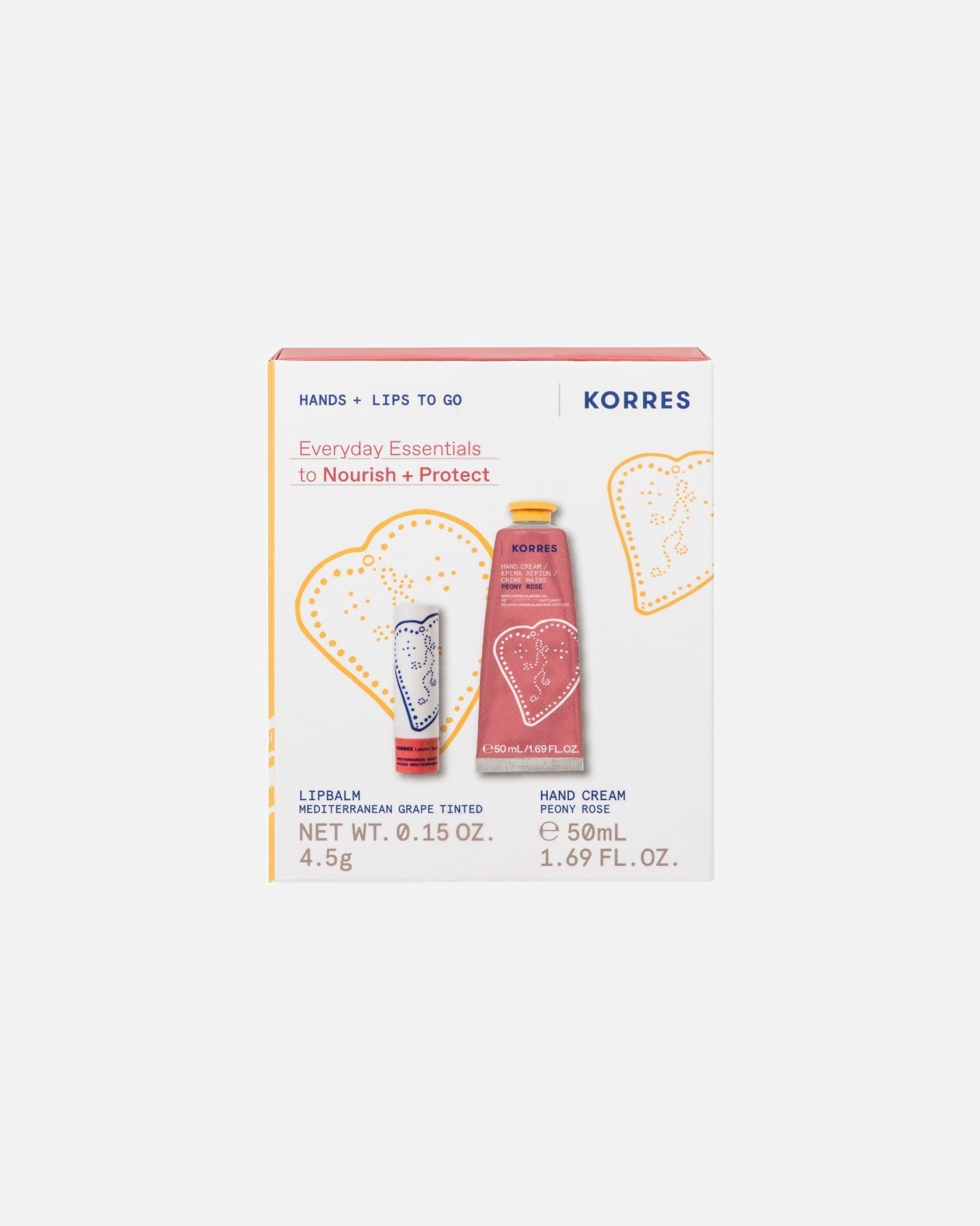 Kit de soins pour les mains for UnisexeKORRESEveryday Essentials set de soin pour les mains et les lèvres Peony Rose1 unité