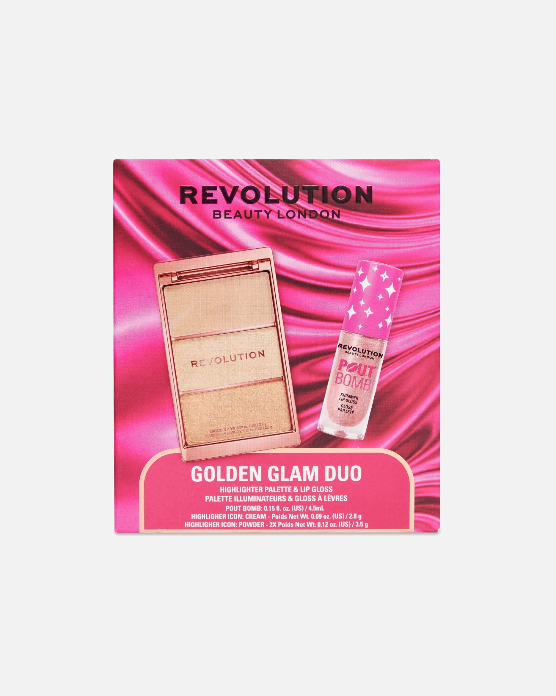 Teint Make-up Set für Unisex REVOLUTION Golden Glam Duo 1 Stück