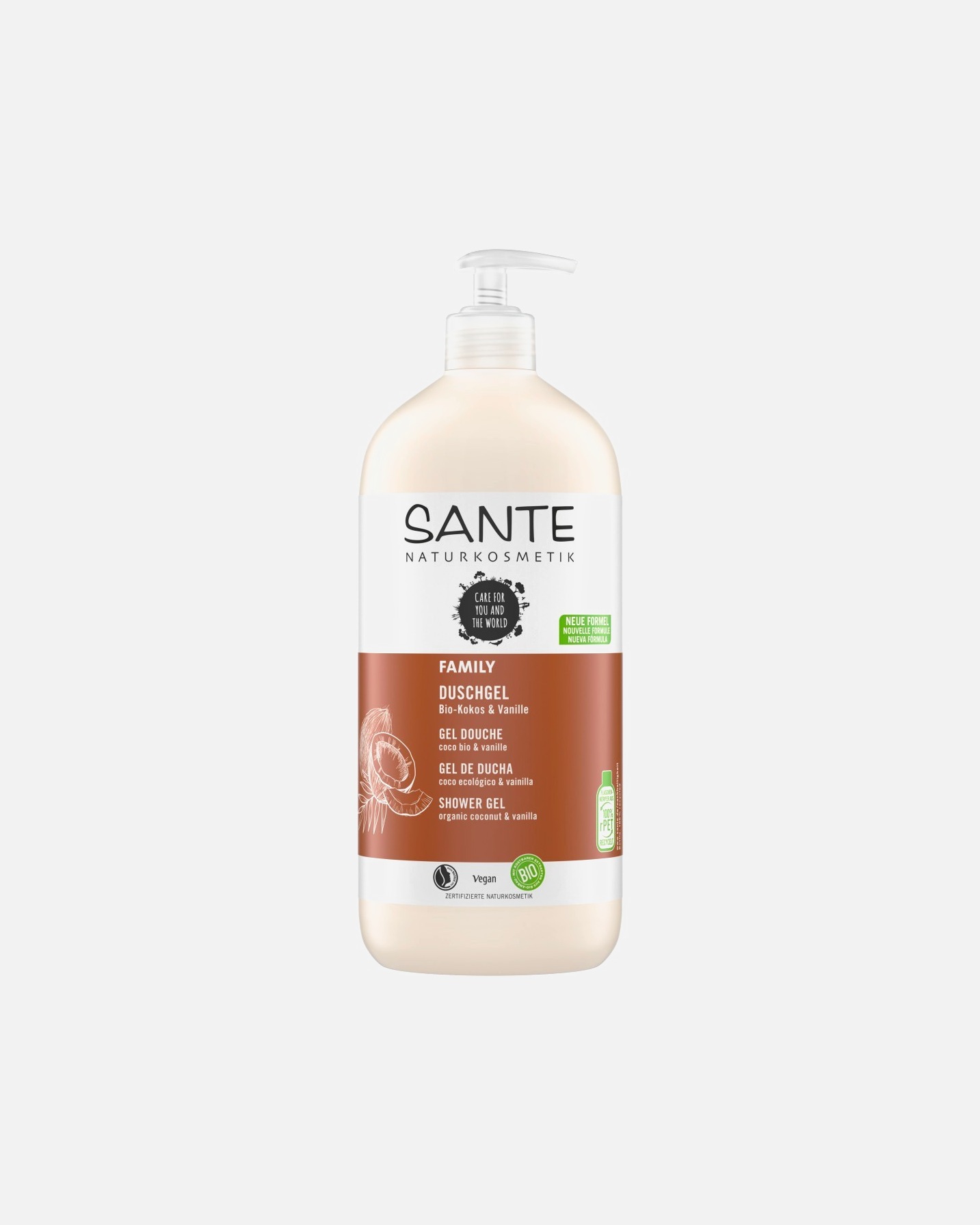 Duschgel für Unisex Sante Bio-Kokos & Vanille 950 ml