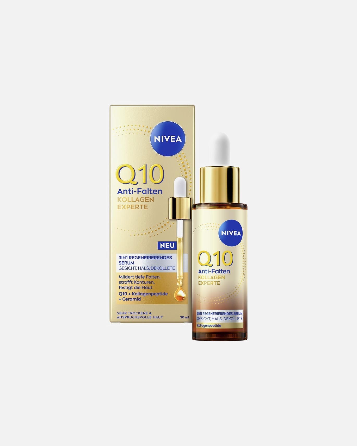 Anti-Aging Serum für Unisex NIVEA Q10 3-in-1 Regenerierendes 30 ml