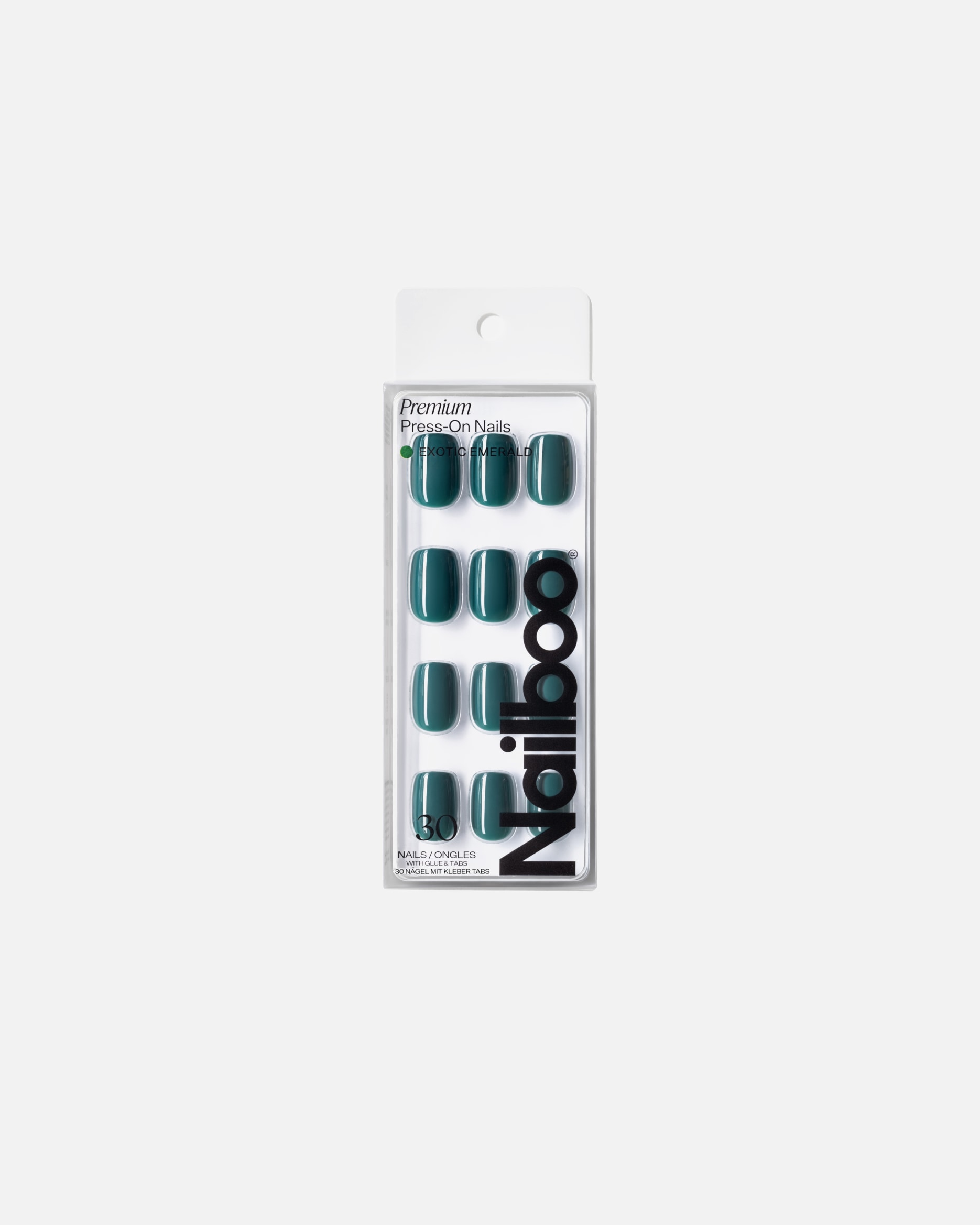Kunstnägel für Unisex Nailboo Default Brand Line Premium Press-On EXOTIC EMERALD