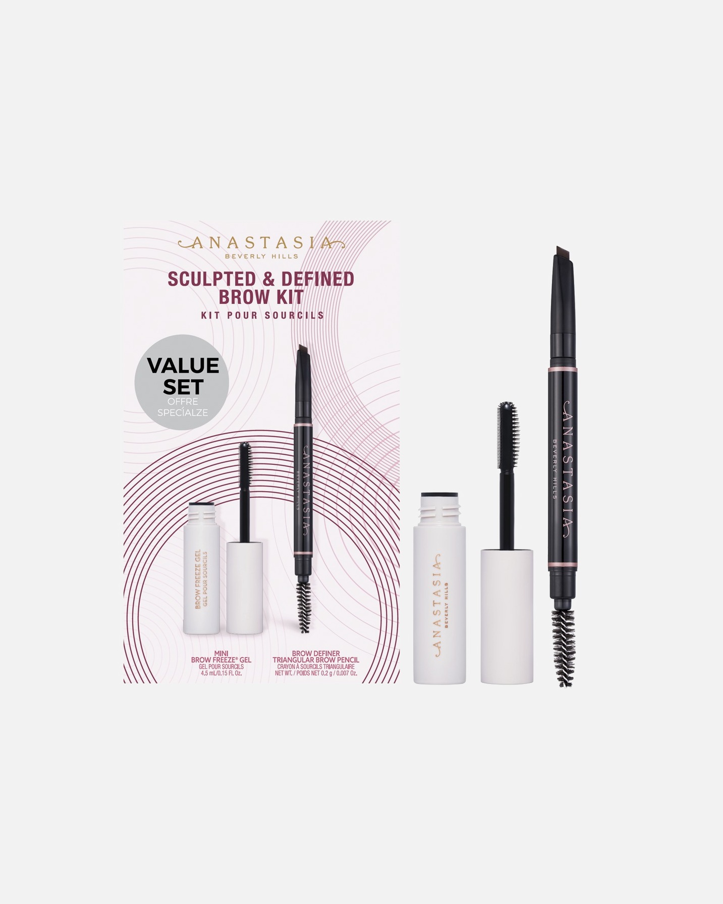 Coffret de maquillage pour les sourcils for UnisexeAnastasia Beverly HillsSculpted & Define Brow KitMEDIUM BROWN