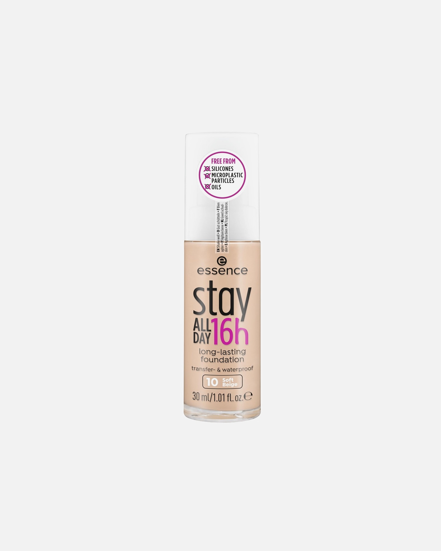 Fond de teint for UnisexeessenceStay All Day 16h long-lasting10 - SOFT BEIGE