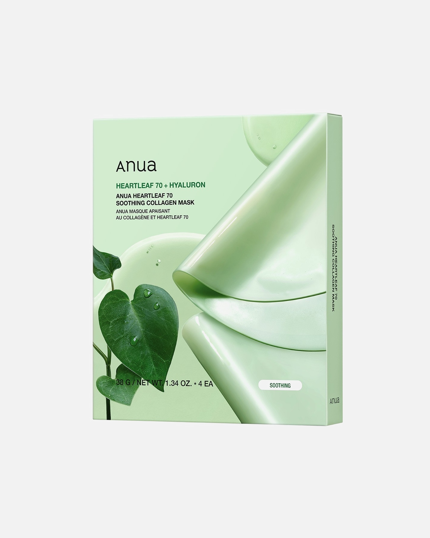 Tuchmaske für Unisex Anua Heartleaf 70 Soothing Collagen 1 Stück
