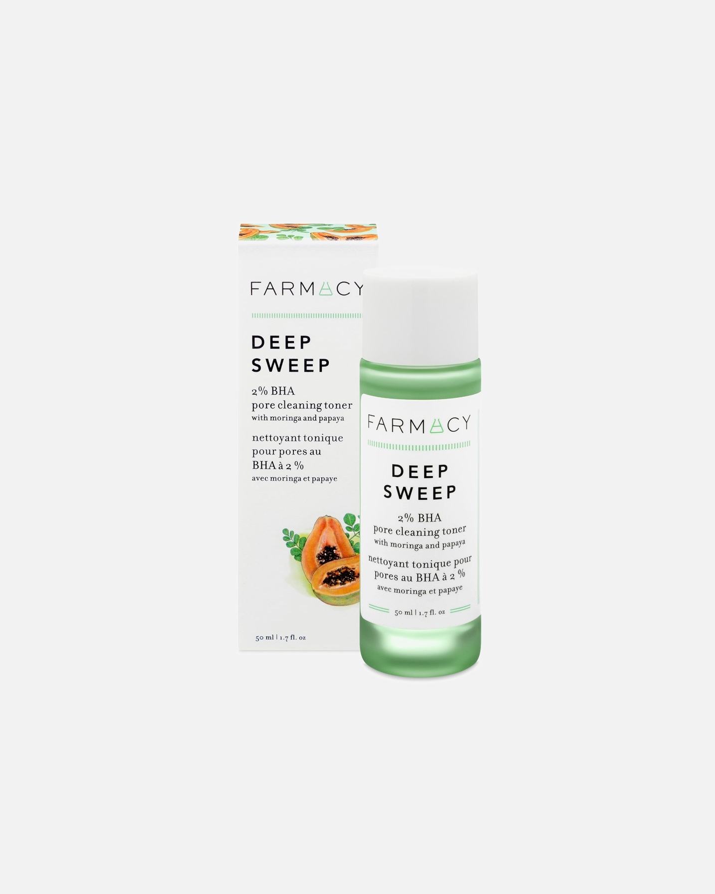 Tonique pour le visage for UnisexeFARMACYDeep Sweep 2% BHA Pore Cleaning Toner with Moringa and Papaya50 ml