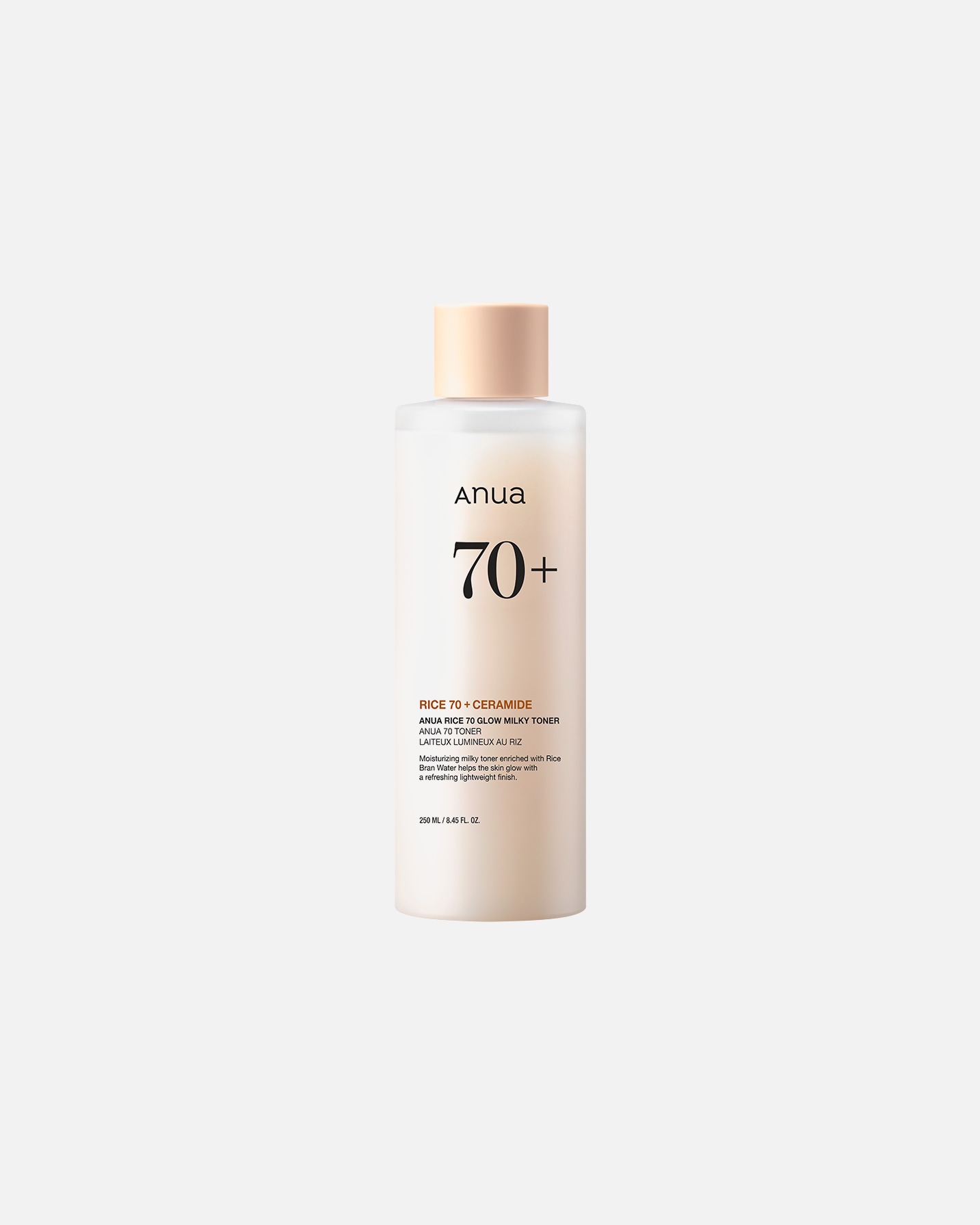Gesichtswasser für Unisex Anua Rice 70 Glow Milky Toner 250 ml