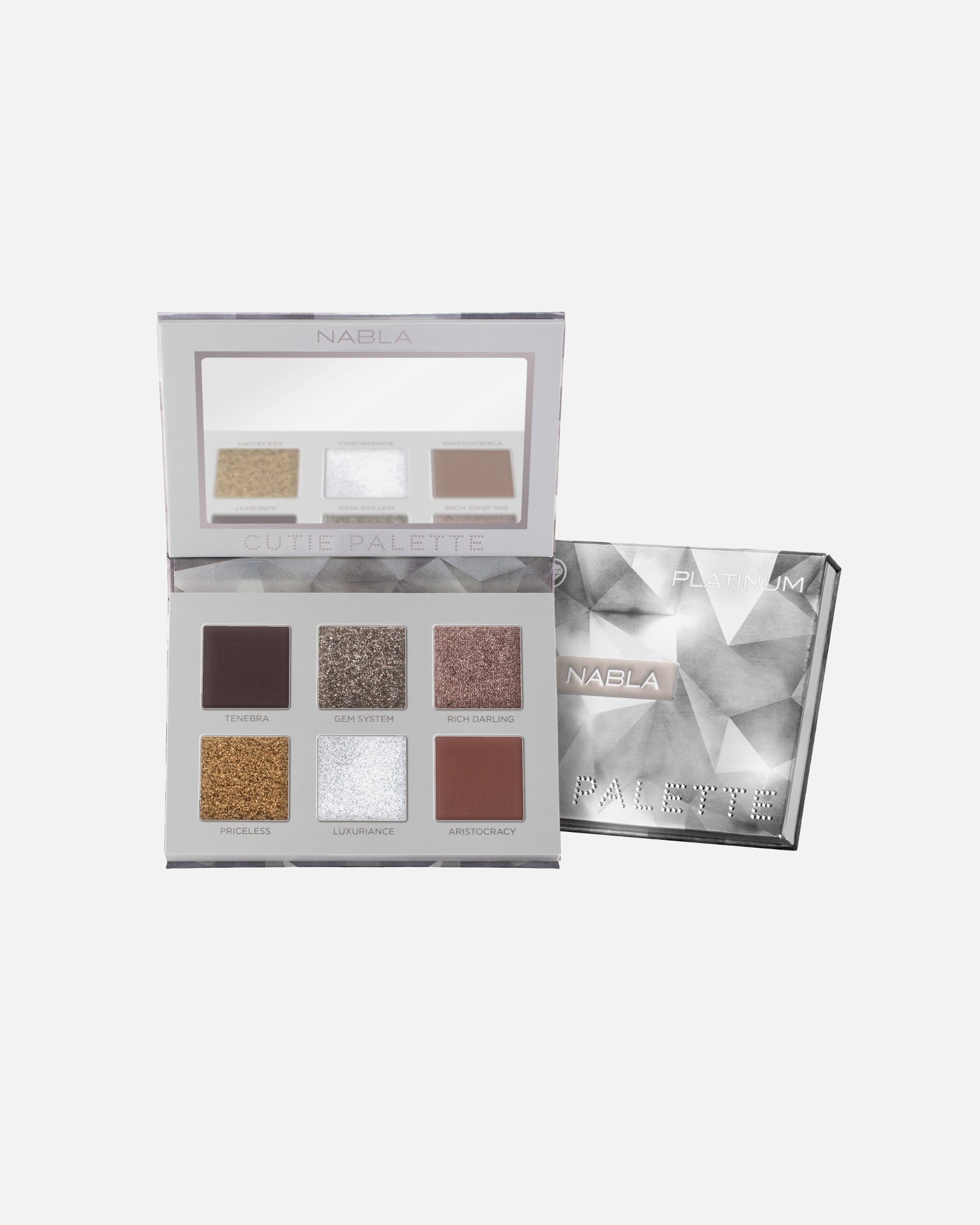 Lidschatten für Unisex NABLA Default Brand Line Cutie Palette Platinum